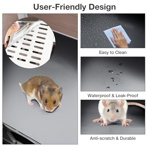 Guinea Pig Cage with Wooden Stand (Brown)