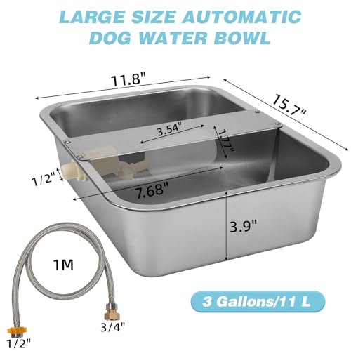 3 Gallon Dog Water Bowl Dispenser (3 Gallons)