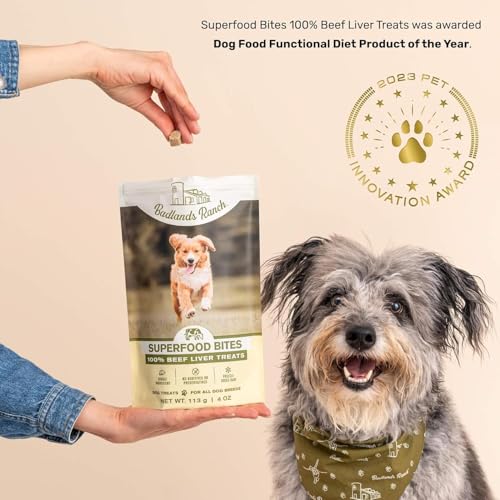 Superfood Bite Beef Liver Dog Treats (4 Ounce (Pack of 4))