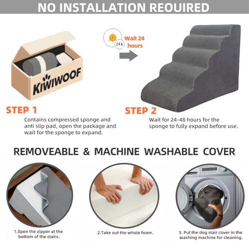 6 Step Pet Stairs Ramp for High Beds Sofas 18