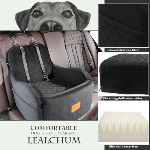 Dog Booster Car Seat for Small (Black / Medium)