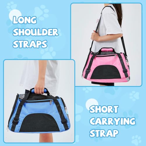 4 Pcs Cat Carrier Soft (Black, Gray, Pink, Blue)