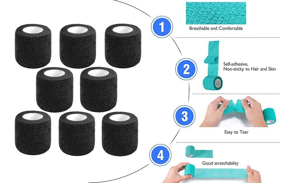 Self Adhesive Bandage Wrap (Black Self Adhesive Bandage Wrap)