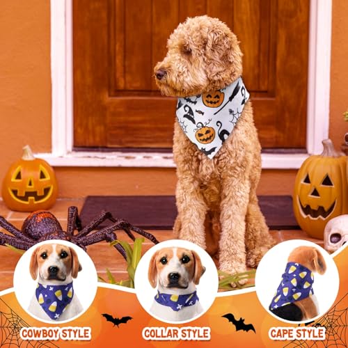 72 Pcs Halloween Dog Bandanas Bulk (Halloween)
