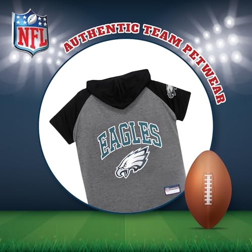 Philadelphia Eagles Hoodie Tee Shirt for Dogs (X-Small / Philadelphia Eagles)