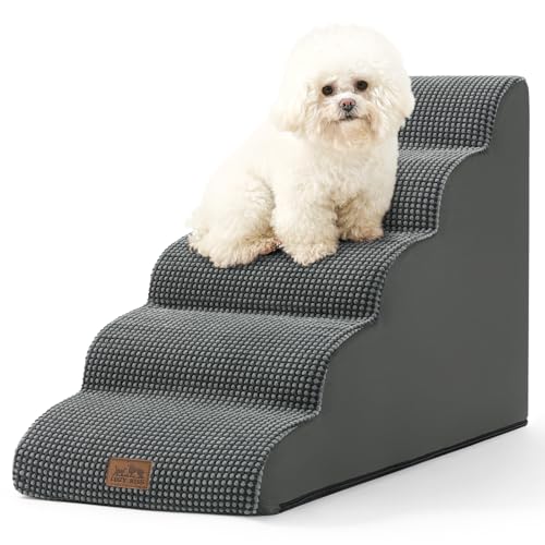 Dog Stairs for Small Dog 22.6" H (Charcoal Grey / Standard:15.7"x33"x22.6")