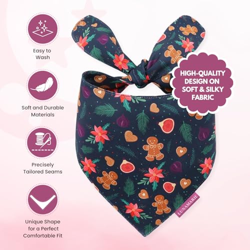 Luxury Pet Birthday Bandanas (Gingerbread & Figs / Small)
