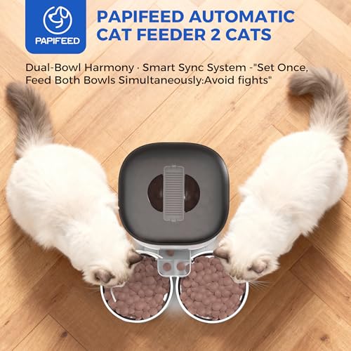 Automatic Cat Feeder 2 Cats (White)