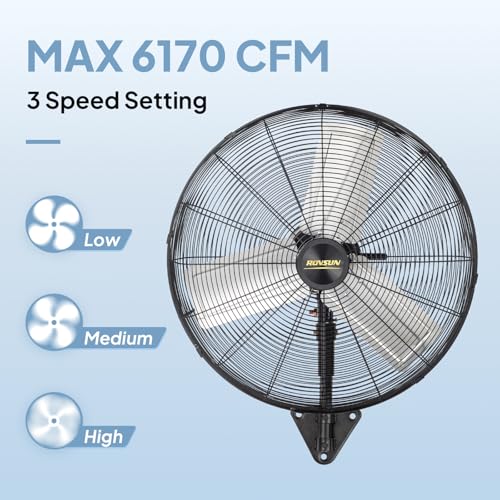 24" Wall Mounted Fan (24''(2-pack))