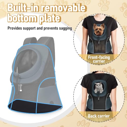 Pet Dog Carrier Backpack (Dark Gray)