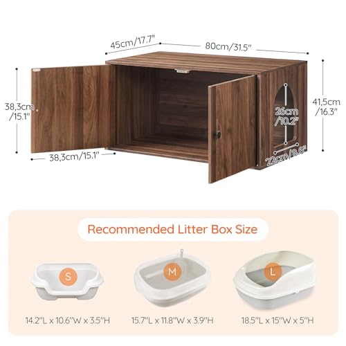 Cat Litter Box Enclosure (Walnut)
