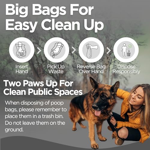 Recycled Bulk Dog Waste Bags (Black / 3200 Count (Pack of 1))