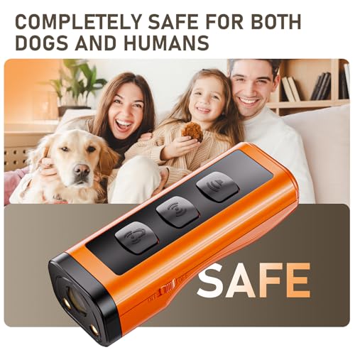 2 Pack Dog Bark Deterrent Devices (Orange 2 Pack)