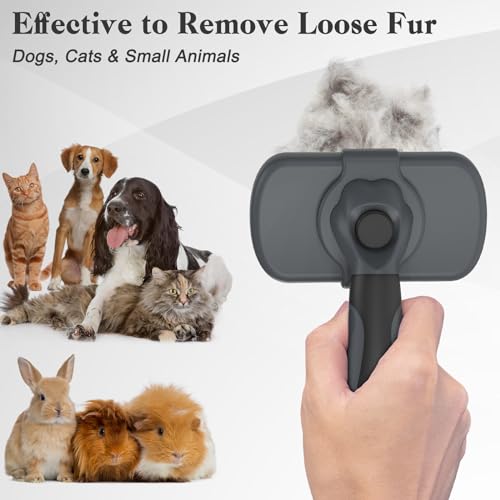 Self Cleaning Slicker Brush (Gray)