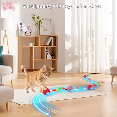 Interactive Cat Toy Ball (A-Red)