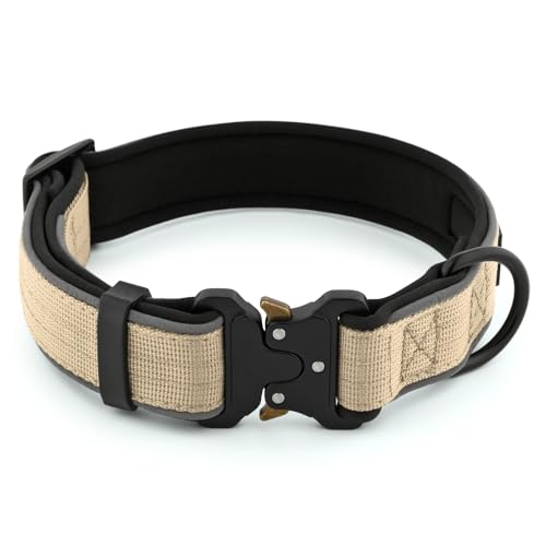 Tactical Dog Collar (M / Beige)