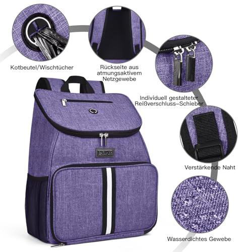 Dog Travel Bag (Purple-A)