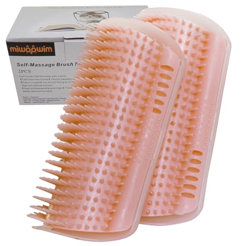 2 Pack 6.1" Extended Cat Self Groomer (pink)
