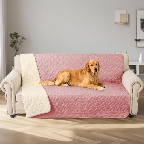 Pet Bed Cover Dog Bed Blanket for Sofa and Furniture Waterproof New Pattern Design (82x120 Inch (Pack of 1) / Pink)