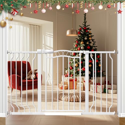 29.53 53.1” Extra Wide Baby Gate (White / 29.53"-53.1")