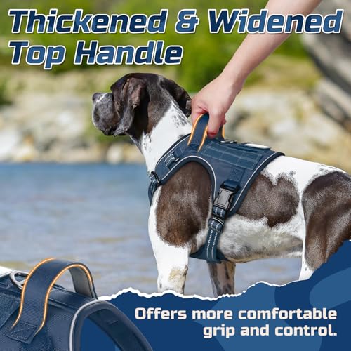 Tactical Dog Harness for Large (Blue / Large)
