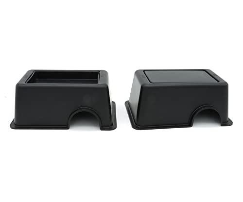 Reptile Hide Box Snake Hide Feel Secure and Safe (Black / Small 2 Pcs)
