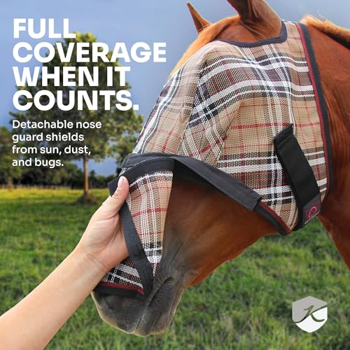 Fly Mask with Removable Nose (M (Small Horse))