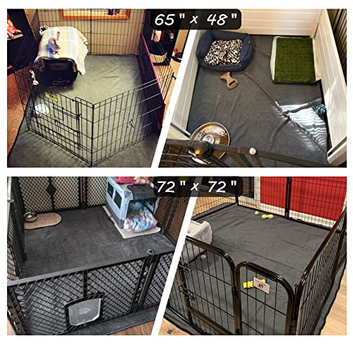 Washable Pee Pads for Dogs 65"x45" (65"x48" -1 Pack / Gray)