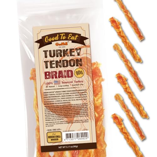 Turkey Tendon Dog Treats (3.17 Ounce (Pack of 1))
