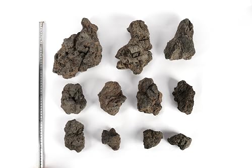 Icelandic Lava Rock 18lb Aquarium Rocks Stones for Fish Tank (13 Black Icelandic Lava Stone(3-9 inches,18lbs))