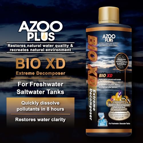 PLUS BIO XD Extreme Decomposer Nitrifying Bacteria for Freshwater and Saltwater Fish Tank 16.9 Ounces (16.9 oz)