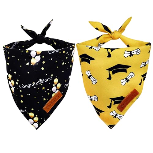Graduation Dog Bandanas 2 Pack (Graduation / Small)