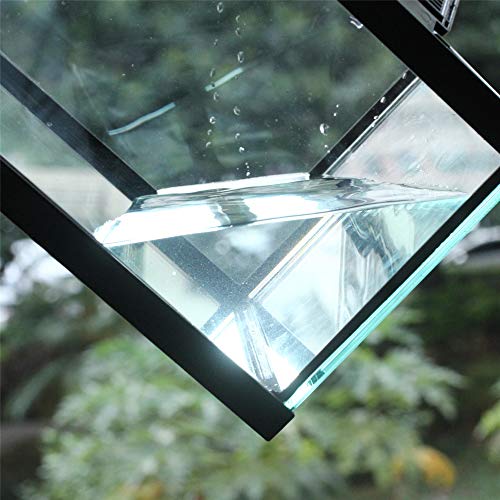 Vertical Glass Terrarium for Mantis (L7.8 x W7.8 x H10.8 inches / Black)