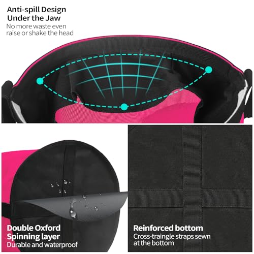 Horse Feed Bag 2 PCs (2 Pcs Magenta)