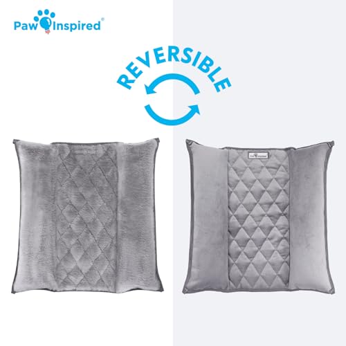 Snuggle Bunny Bolster Bed (Gray/Faux Fur)