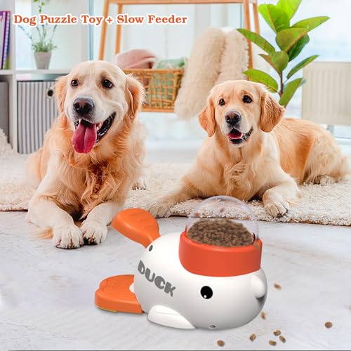 Dog Interactive Treat Dispenser Toy (White)