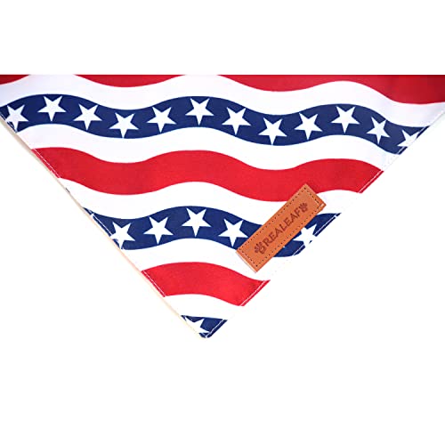 4th of July Dog Bandanas 2 Pack (American Flag / Small)