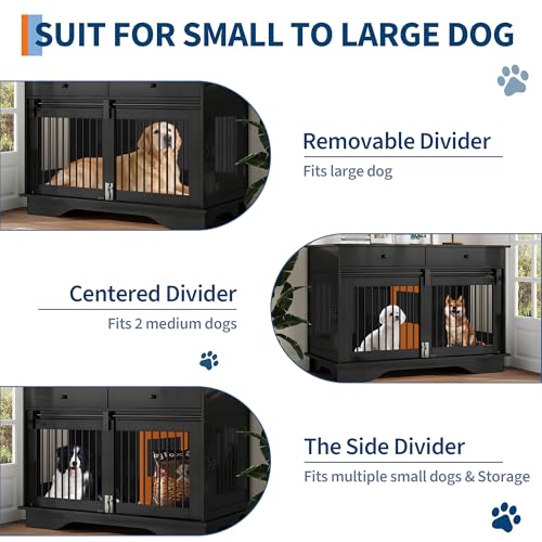 Dog Furniture Crate (Black)