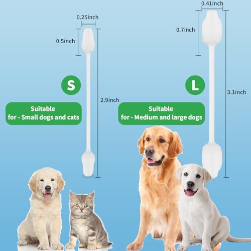 60 PCS Cotton Dog Ear Cleaning Swabs