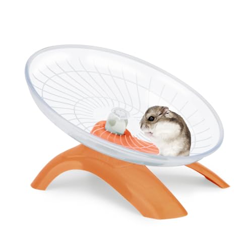 Silent Hamster Exercise Running Wheel Flying Saucer (Orange)