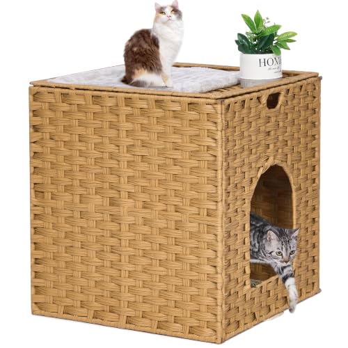 Cat Litter Box Enclosure (18.2'' L x 18.2'' W x 20.5'' H / Natural)