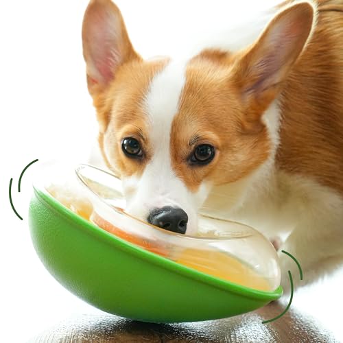 Avocado Non Spill Treat Dispensing Wobble Toys for Dogs
