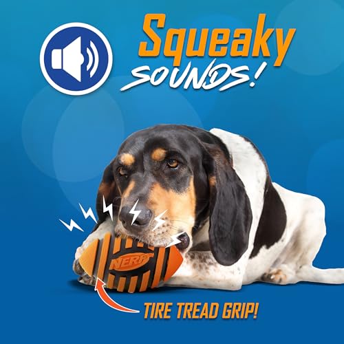 Dog Spiral Squeak Football Outdoor Dog Toy