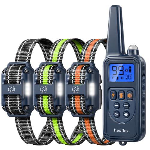 Shock Collar for 3 Dogs (for 3 dogs (D8 Blue))