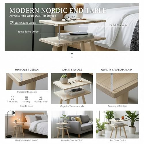 Modern Acrylic Bedside Table