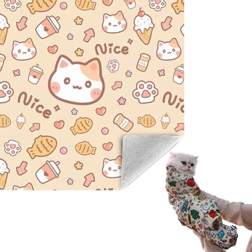 27.6" Cat Grooming Wrap Cat Wrap for Cutting Nails L (L-27.6inch (within 15lbs) / #D1)