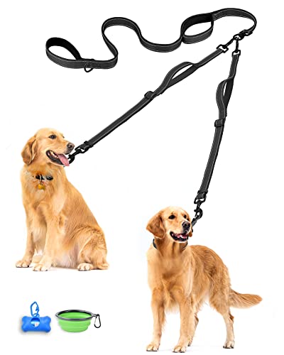 Double Dog Leash (Black)