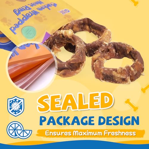 Chicken Wrapped Meat Ring Dog Treats