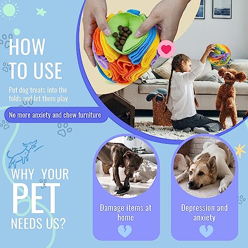 Pet Snuffle Ball (Sweet purple / 10cm)