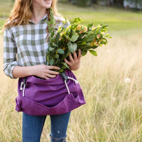 Roo Gardening Waist Apron with Pockets for Women & Men (Joey-waist Only / Purple Orchid)